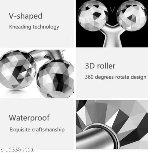 3D Manual Face Massager Roller for Skin Lifting & Wrinkle Removal