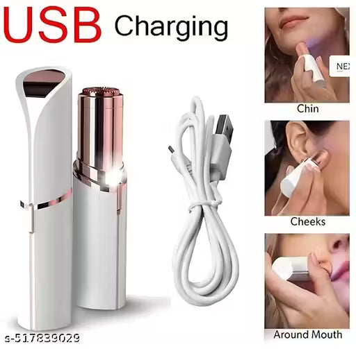 USB Facial Hair Remover for Women – Portable Cordless Mini Trimmer