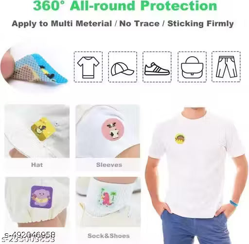 Mosquito Repellent Patches for Kids & Adults – 180 Natural Citronella Stickers