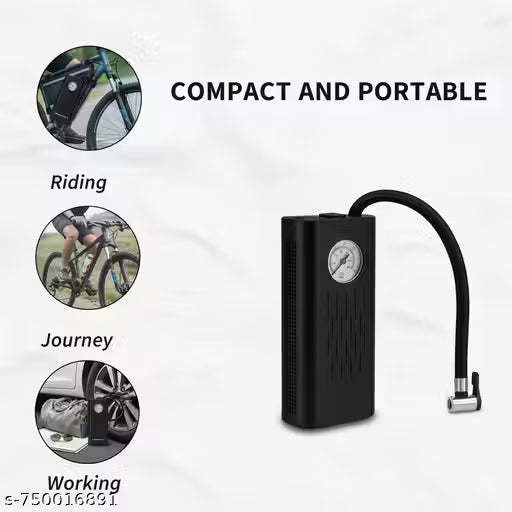 Portable 150PSI Tire Inflator for Cars & Bikes – Wireless Digital Air Compressor