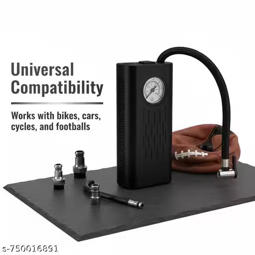 Portable 150PSI Tire Inflator for Cars & Bikes – Wireless Digital Air Compressor