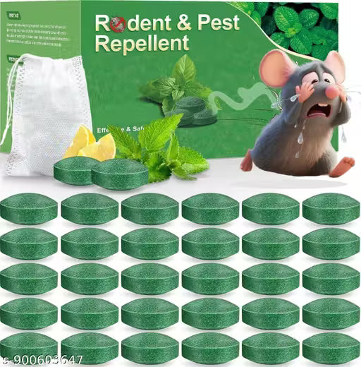 40-Pack Peppermint Rat Repellent for Car Engines & Home | No-Kill Formula