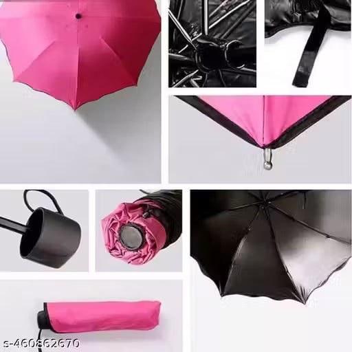 Magic Windproof & Rainproof Travel Umbrella with UV Protection – Color Changing Floral Pattern