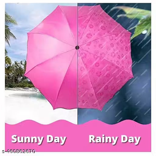 Magic Windproof & Rainproof Travel Umbrella with UV Protection – Color Changing Floral Pattern